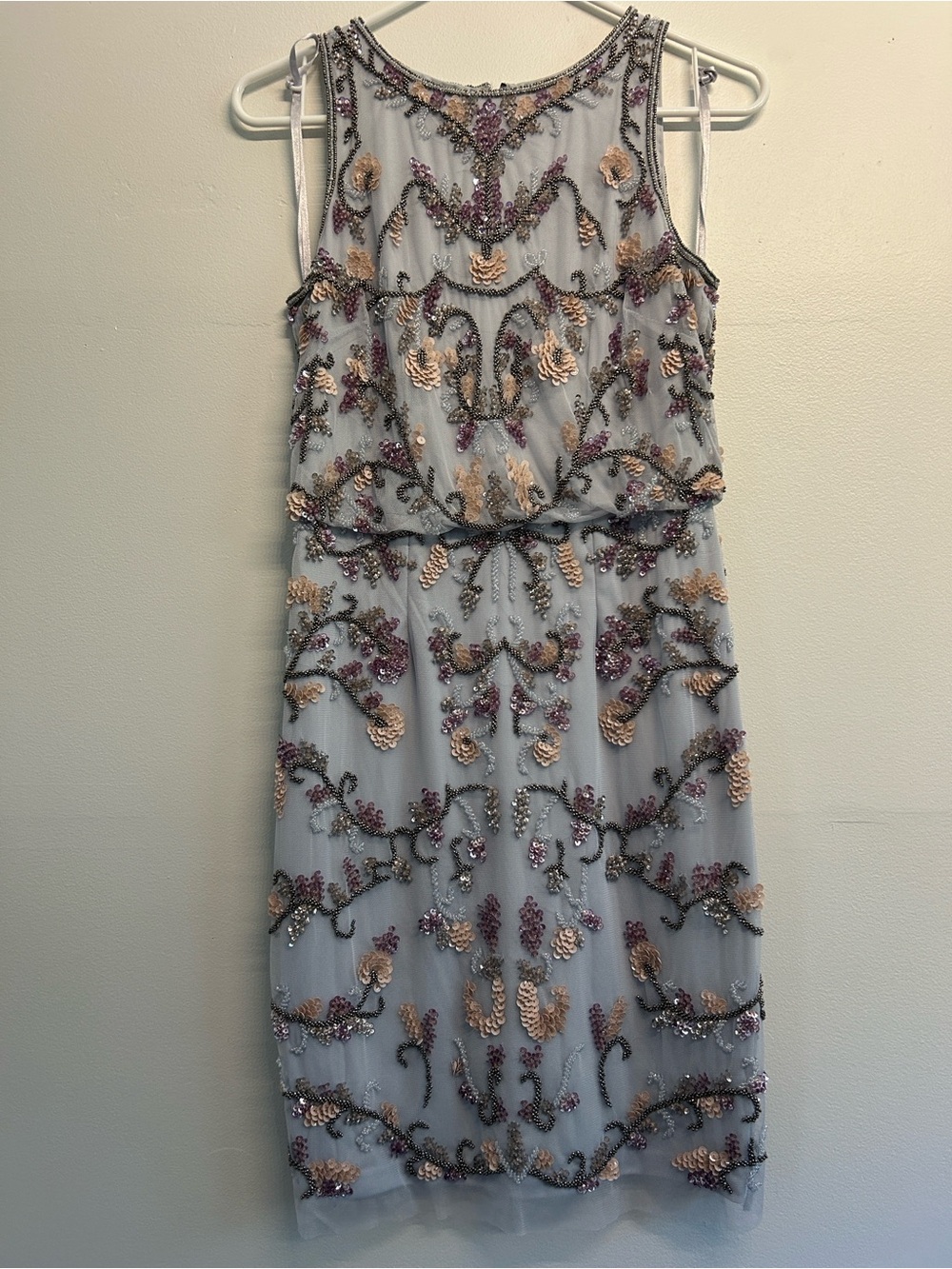 Adrianna Papell Sleeveless Beaded Blouson Dress